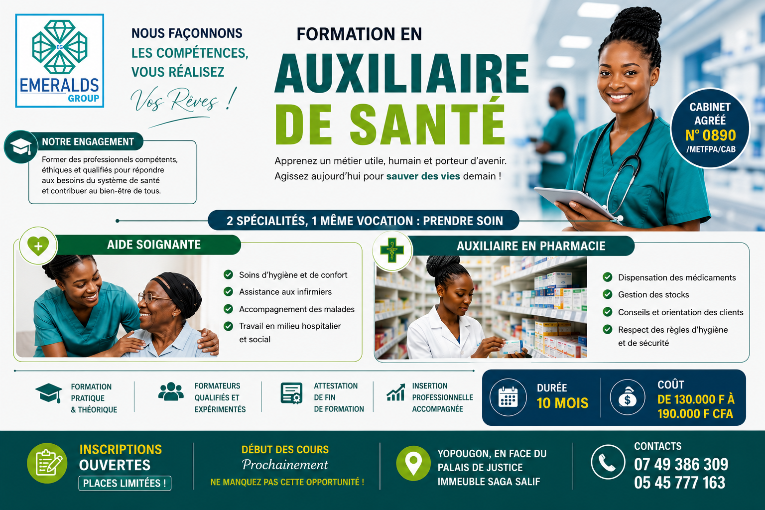 Formation professionnelle en Auxiliaire de santé